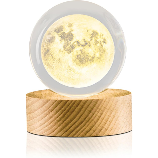 Lampara De Luna De Cristal