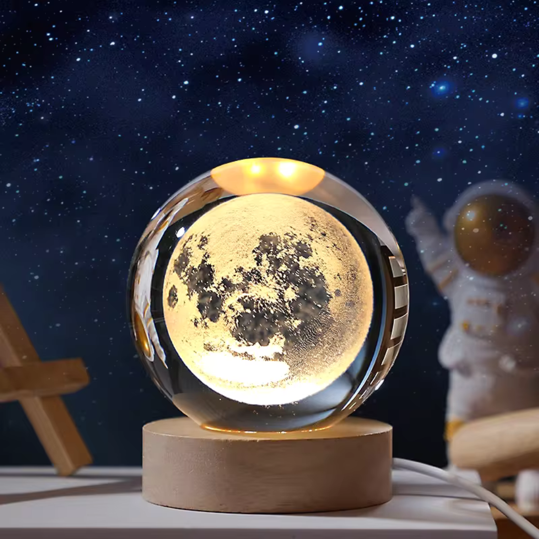 Lampara De Luna De Cristal